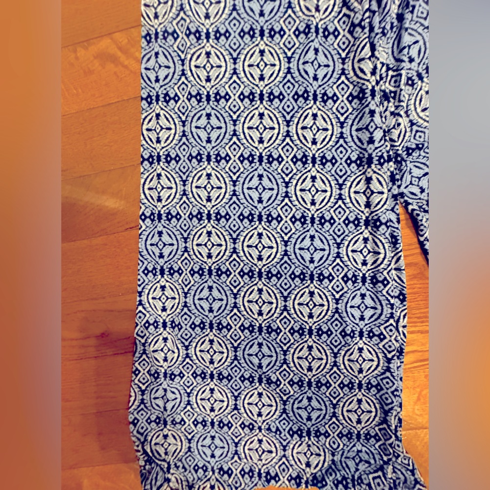 South Moon Under Blue Patterned Strapless Jumpsuit - Picture 4 of 6